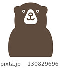 正面を向いた熊のイラスト 130829696