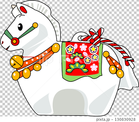 土鈴, 干支置物, 午, 馬 ,うま,  十二支, 土人形, 陶人形, 130830928