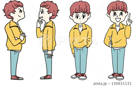 男性全身像　セット 130831131