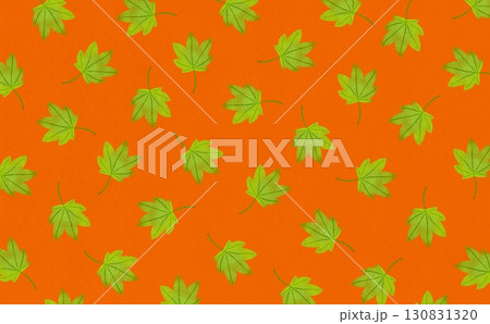 色づく前の紅葉のパターン(オレンジ) 130831320