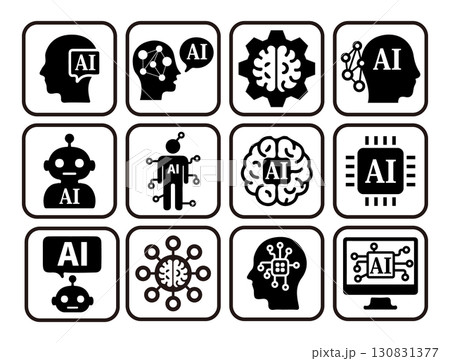 AIをイメージしたパネル 130831377