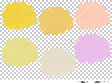 彩色蓬鬆框架插畫素材 彩色蓬鬆框架插畫素材 130831382