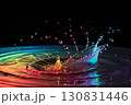 背景素材　カラフルな水しぶき 130831446