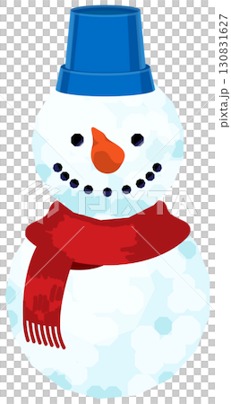 雪だるま二段、楽しい装飾いっぱい 130831627