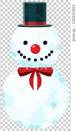 雪だるま二段、楽しい装飾いっぱい 130831663
