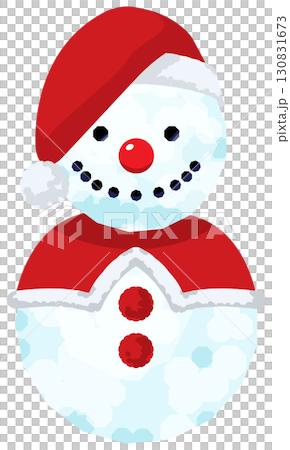 雙層雪人和許多有趣的裝飾品 130831673