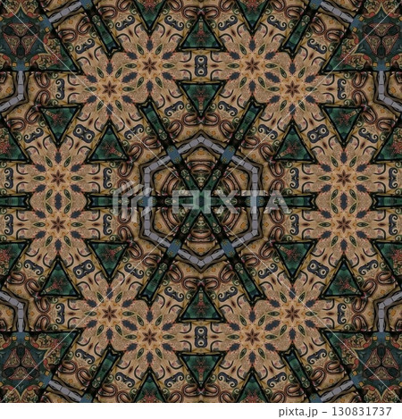 Turkish embroidery and batik art work for screen printing carpet, rug, fabric, tiles and flooring. Pattern design for the home decor, wrapping paper, curtains, wall covering etc 130831737