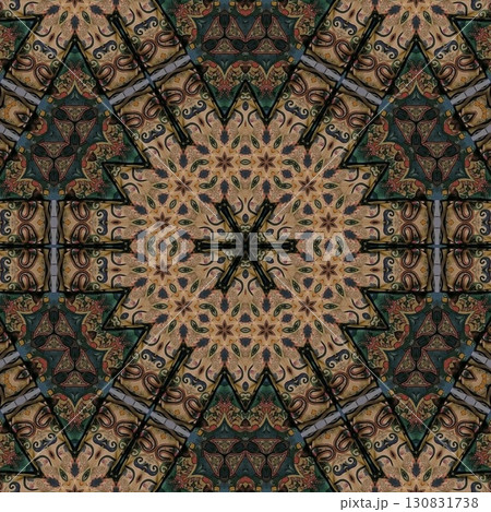 Turkish embroidery and batik art work for screen printing carpet, rug, fabric, tiles and flooring. Pattern design for the home decor, wrapping paper, curtains, wall covering etc 130831738