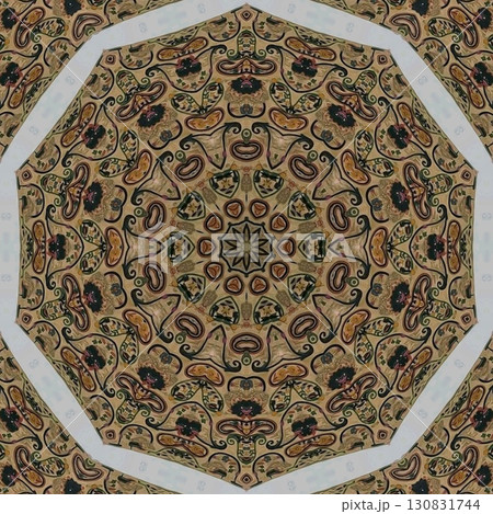 Turkish embroidery and batik art work for screen printing carpet, rug, fabric, tiles and flooring. Pattern design for the home decor, wrapping paper, curtains, wall covering etc 130831744