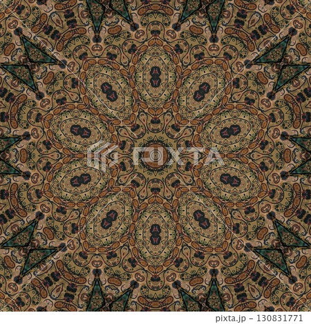 Turkish embroidery and batik art work for screen printing carpet, rug, fabric, tiles and flooring. Pattern design for the home decor, wrapping paper, curtains, wall covering etc 130831771