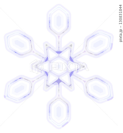 雪結晶パターン、冬の魔法のように 130831844