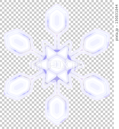 雪結晶パターン、冬の魔法のように 130831844
