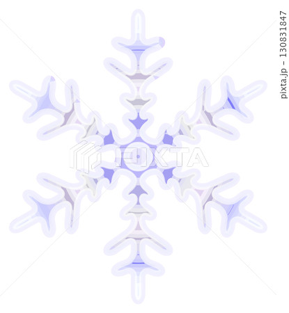 雪結晶パターン、冬の魔法のように 130831847