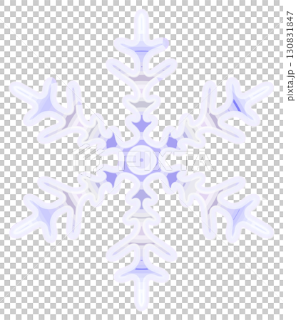 雪結晶パターン、冬の魔法のように 130831847