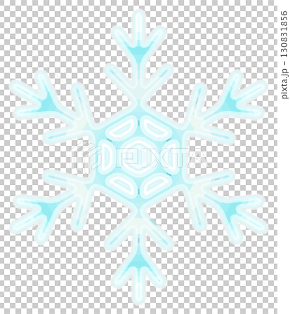 雪結晶パターン、冬の魔法のように 130831856