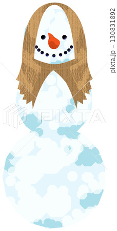 雪だるま三段、いろんな帽子で楽しく 130831892