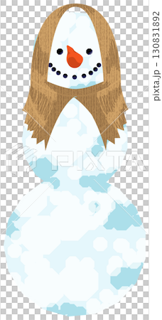 雪だるま三段、いろんな帽子で楽しく 130831892