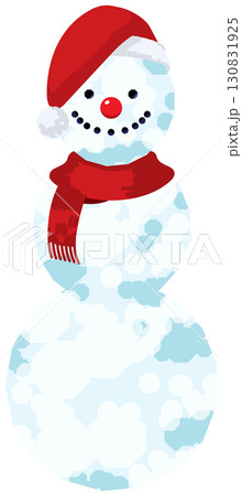 雪だるま三段、いろんな帽子で楽しく 130831925