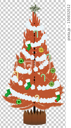 A gorgeously decorated Christmas tree, as gorgeous as a dream 130832012
