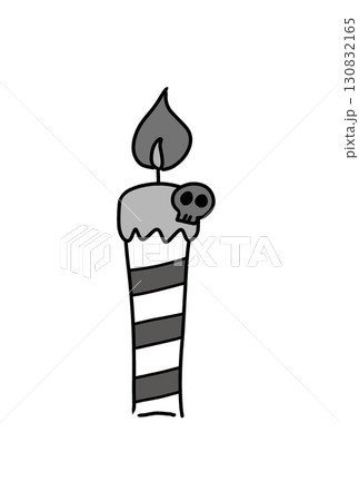ハロウィン柄のロウソク ハロウィン柄のロウソク 130832165