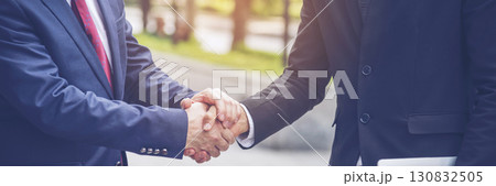 Banner Lawyer teamwork partnership Businessman handshake together. Panorama Two Men Trust honesty lawfirm business handshake promise respect partner. Diversity solidarity team Partner hands together Banner Lawyer teamwork partnership Businessman handshake together. Panorama Two Men Trust honesty lawfirm business handshake promise respect partner. Diversity solidarity team Partner hands together 130832505