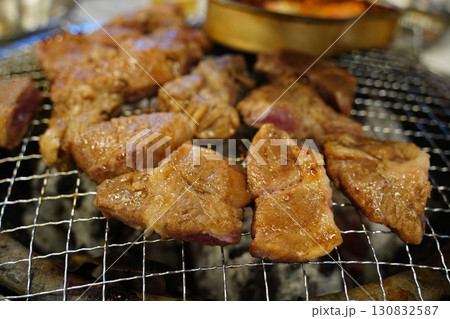 Korean Charcoal Grilled Meat, Traditional Cuisine 130832587