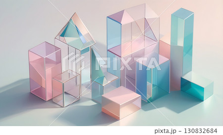 Soft Geometric Harmony for Modern Interiors 130832684