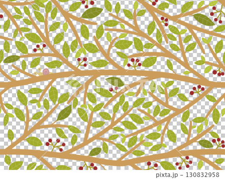 木の枝のシームレスパターン　E-1 130832958
