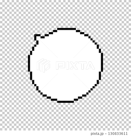 像素藝術風格的對話泡泡 130833611