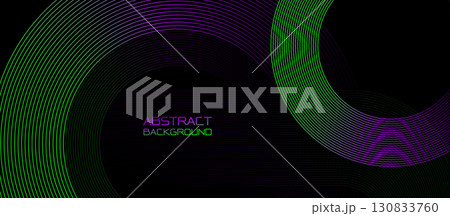 Green and purple Minimalist abstract background with circle lines and gradients in light tones with futuristic hi technology concept Green and purple Minimalist abstract background with circle lines and gradients in light tones with futuristic hi technology concept 130833760