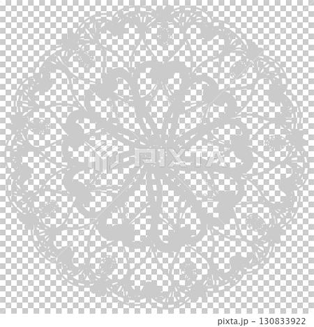 可愛的灰色蕾絲插圖 可愛的灰色蕾絲插圖 130833922