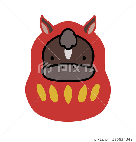 ダルマ　馬 130834348