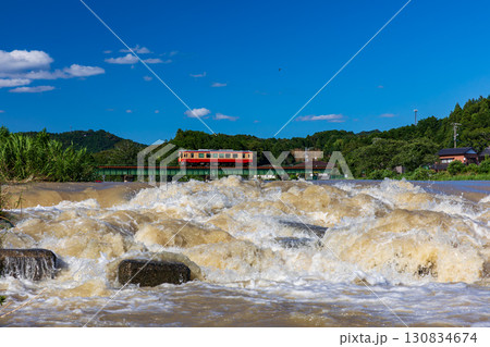 静岡県周智郡森町森　天竜浜名湖鉄道と沿線の風景 130834674