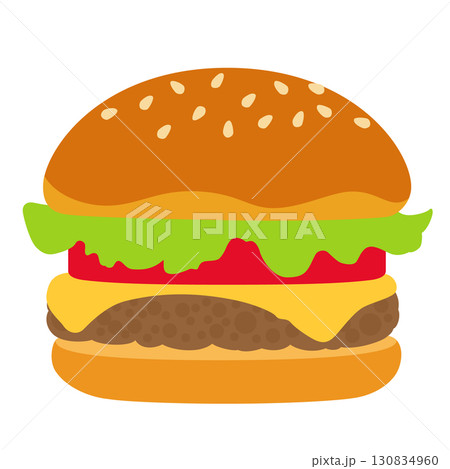 ハンバーガーのアイコン ハンバーガーのアイコン 130834960
