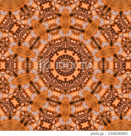 Artistic print design with candle lights sparkling shadow effects for celebrating Jews Hanukkah festival. Decorating art for table cloth, banner, poster, invitation card, flyer background printing 130836065