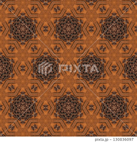 Artistic print design with candle lights sparkling shadow effects for celebrating Jews Hanukkah festival. Decorating art for table cloth, banner, poster, invitation card, flyer background printing 130836097