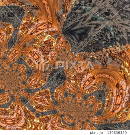 Artistic print design with candle light shadow effects for celebrating Jews Hanukkah festival. Decorating art for table cloth, banner, poster, invitation card, flyer background printing 130836320