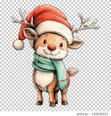 Cute reindeer 130836421