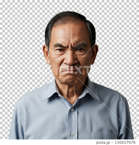 怒っているおじいさん 怒っているおじいさん 130837076