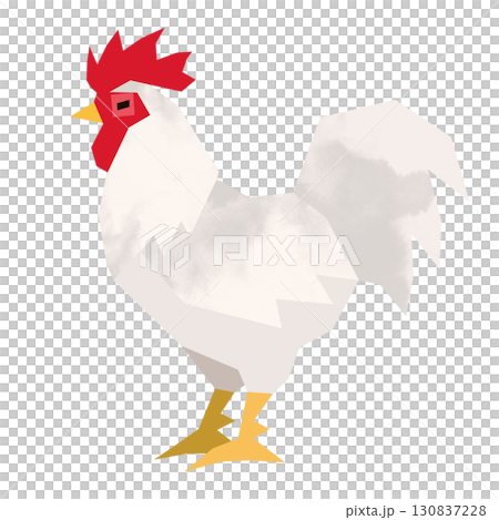 剪紙風格的公雞 剪紙風格的公雞 130837228