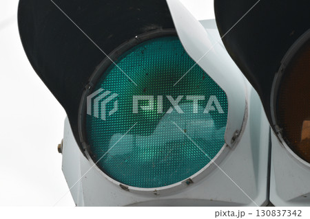 熱電球信号機の青 130837342