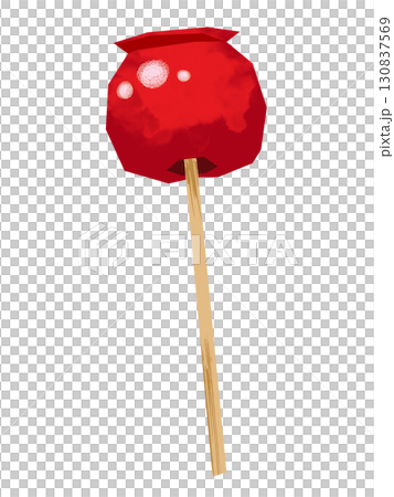 Paper-cut style candy apples Paper-cut style candy apples 130837569