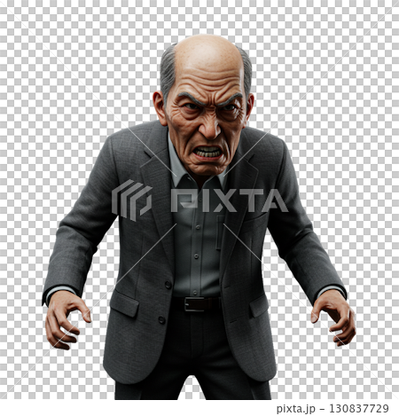 Angry old man 130837729