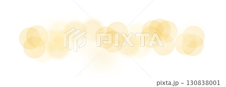 Light background with soft bokeh effect. Blurry round glow in yellow tones creating festive, magical 130838001