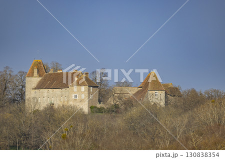 Castle of Saint Firmin standing in Burgundy, Saone et Loire, France Castle of Saint Firmin standing in Burgundy, Saone et Loire, France 130838354