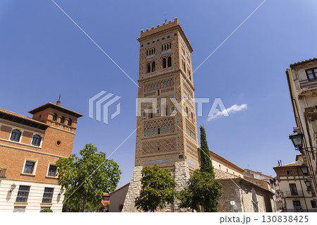 San Martin Tower rising over Teruel cityscape in Aragon, Spain San Martin Tower rising over Teruel cityscape in Aragon, Spain 130838425