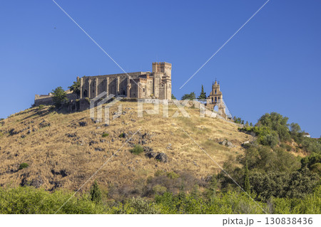 Priory Church and Castle dominating the hilltop in Aracena, Spain Priory Church and Castle dominating the hilltop in Aracena, Spain 130838436