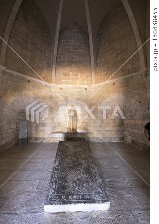 Tomb and statue of King Afonso I inside the Beja Castle church in Portugal Tomb and statue of King Afonso I inside the Beja Castle church in Portugal 130838455
