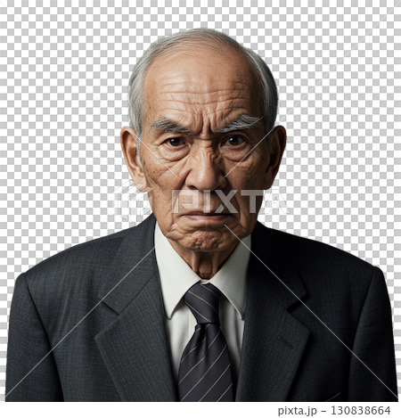 怒っているおじいさん 130838664