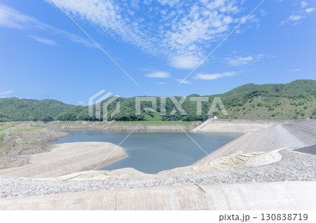 渇水した二ツ石ダム 渇水した二ツ石ダム 130838719
